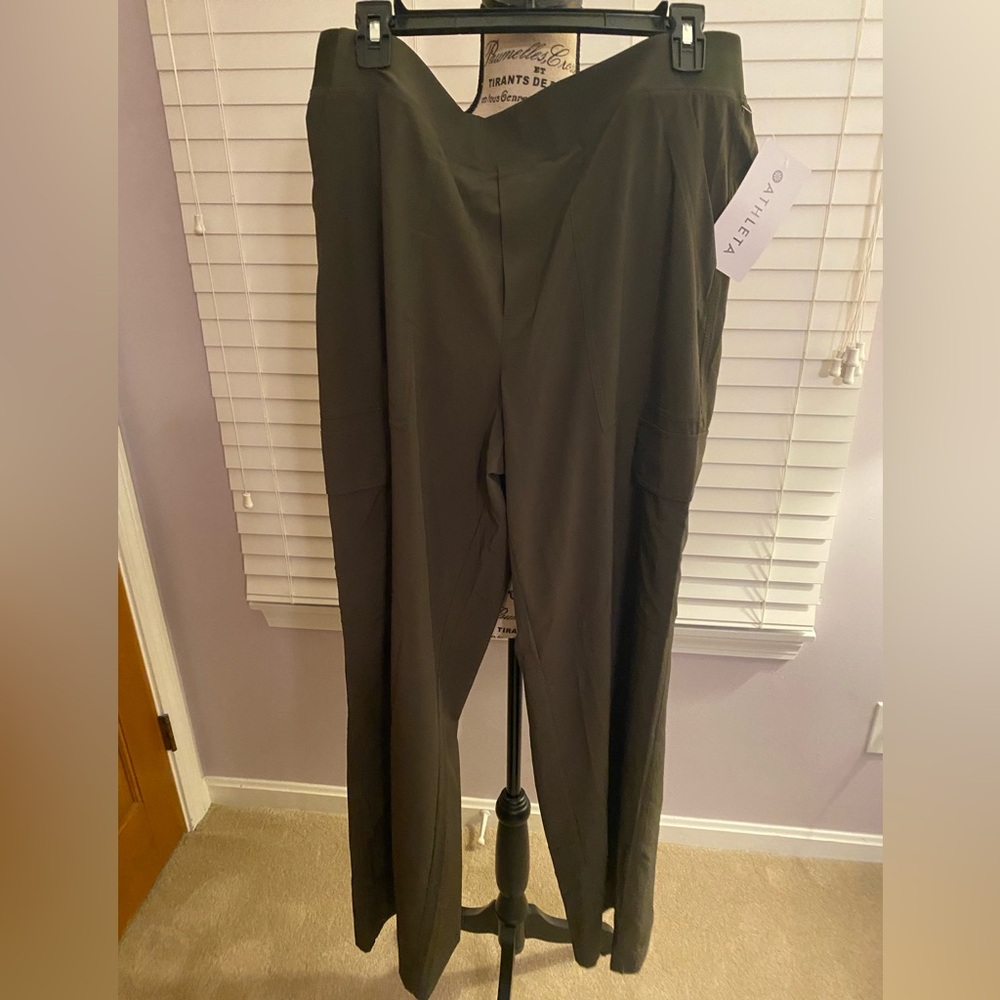 Athleta Women's Straight Leg Pants - Dark Green